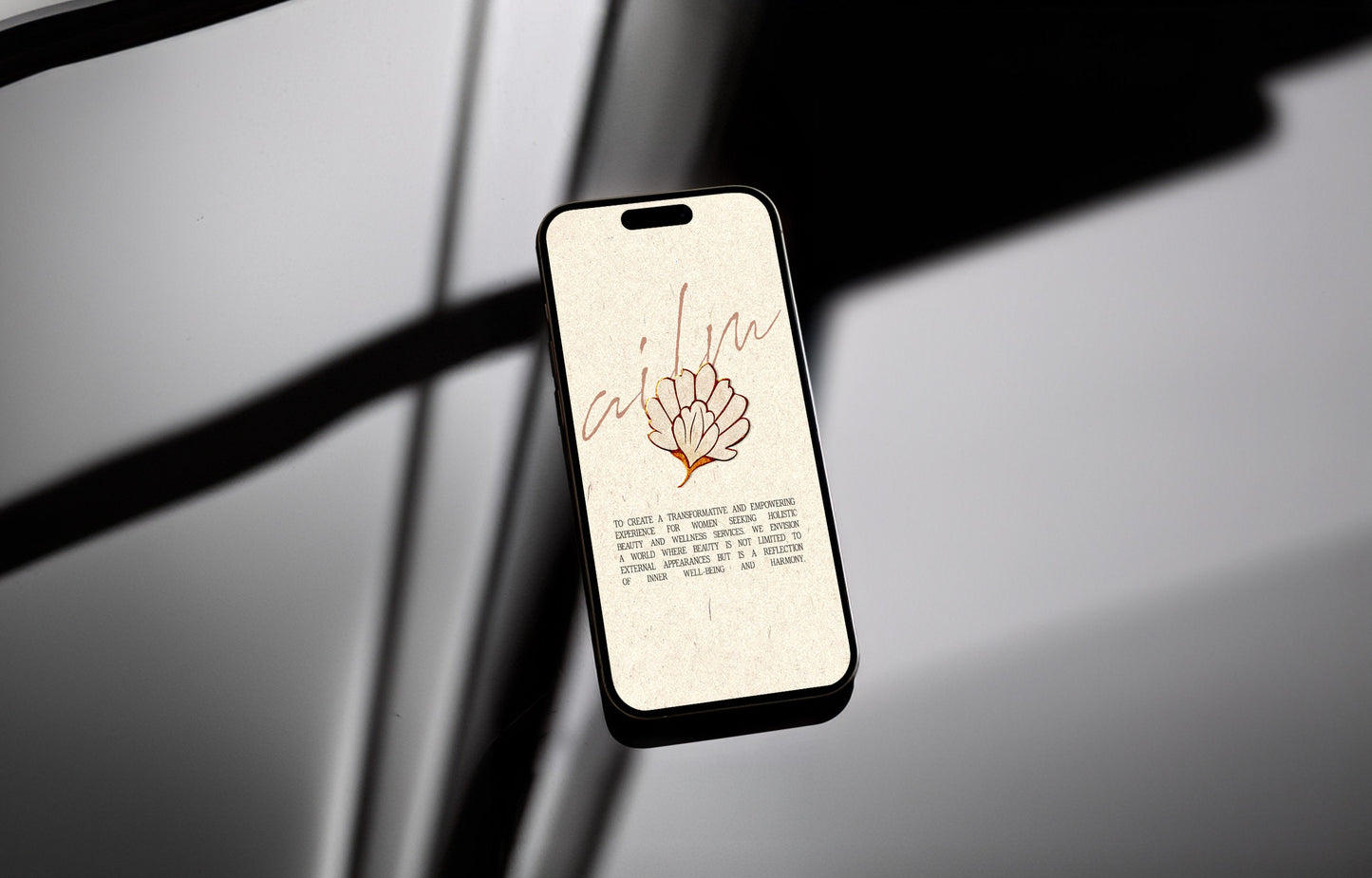 iPhone Screen Dark Mockup